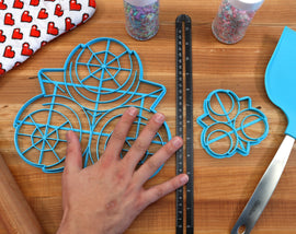 XL 12 Inch Zora Sapphire Cookie Cutter -  Zelda Cookie Cake  - Breathe of the Wild Cookie Cutter /  Nintendo Gift