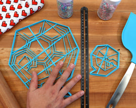 XL 12 Inch Kokiri Emerald Cookie Cutter -  Zelda Cookie Cake  - Breathe of the Wild Cookie Cutter /  Nintendo Gift