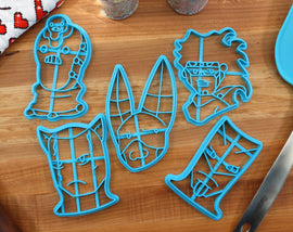 Momo's Eccentric Escapades Cookie Cutters - Filthy Acts for Free, Estrella Metal, Monarch Magenta, Slay Bae, The Globe