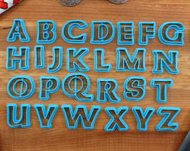 Windwaking FONT Cookie Cutters - Fondant Letters, Letters for Cake decorating