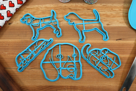 Beagle Cookie Cutters - Beagle Stack, Beagle Outline, Beagle Face, Beagle Scratch, Beagle Nap - Gift For Beagle Owner