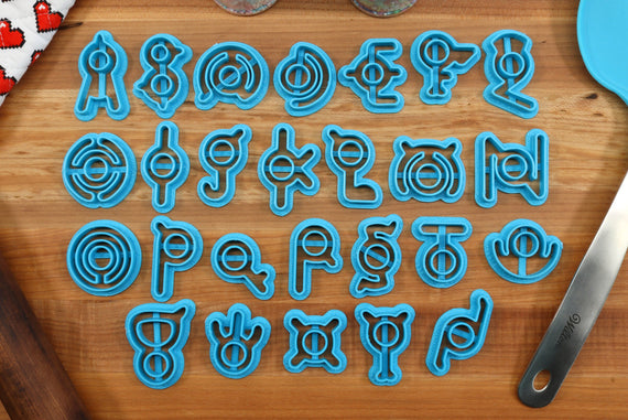 Ancient FONT Cookie Cutters - Fondant Letters, Letters for Cake decorating