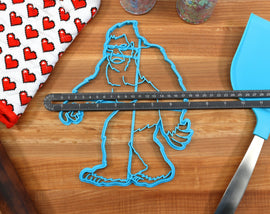 XL 12 Inch Sasquatch Cookie Cutter  - Big Foot Cookie Cutters - Sasquatch Gift Idea