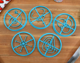 Lovecraft Outer Gods Cookie Cutters Set - Azathoth, Abhoth, Hypnos, Shub-Niggurath, Yog-Sothoth