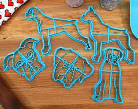 Boxer Cookie Cutters - Boxer Face, Boxer Outline, Boxer Stack, Boxer Sitting, Cute Boxer - Boxer Dog Owner