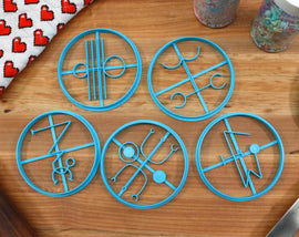 Lovecraft Great Old Ones Cookie Cutters Set 3 - Atlach-Nacha, Ithaqua, Rhan-Tegoth, Y'Golonac, Yig