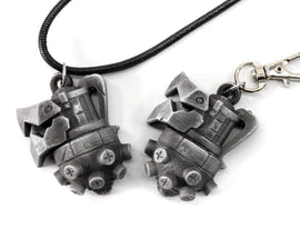 League of Legends Jinx Arcane Version Flamechompers Keychain / Neclace