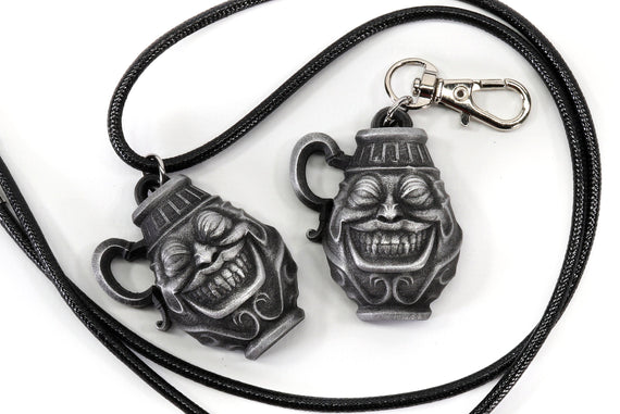 Smiling Jar Keychain / Necklace Gift for Anime Fan