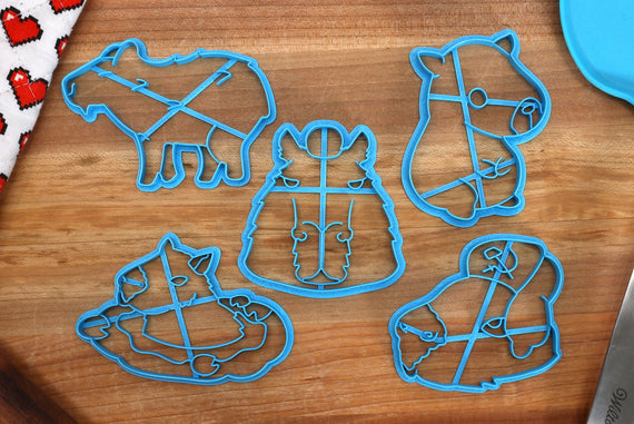 Capybarra Cookie Cutters - Orange Capybara, Soaking Capybara, Capybara Outline - Capybara gift