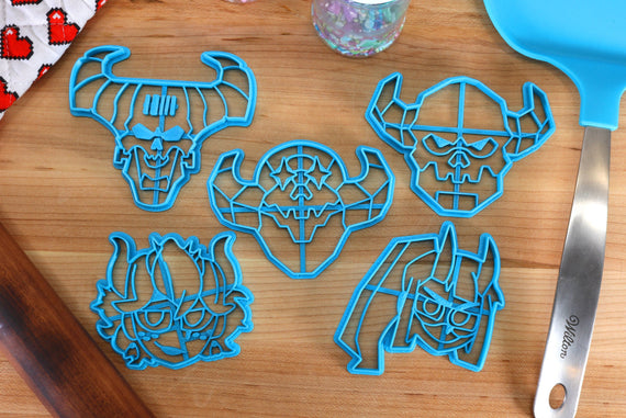 Helltaken Cookie Cutters Set 3 - Beelzebub, Glorious Skeleton, Loremaster, Skeleton, Subject