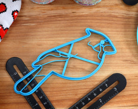 Bird Watching Cookie Cutters Set 1 - Blue Jay, Dove, Northern Cardinal, American Crow, American Robin - Gift for Ornithologist