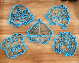Genshin Impact Cookie Cutters Chibi Faces Set 13 - Alhaitham, Layla, Nahida, Nilou, Yao Yao