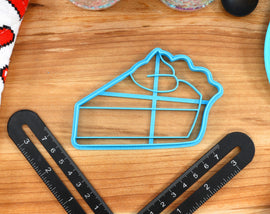 Delicious Desert Cookie Cutters - Cake Roll, Cinamon Roll, Cupcake, gelatin Dessert, Pie Slice - Desert Shaped Cookies