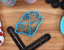 Bearded Dragon Cookie Cutters - Bearded Dragon Face, Bearded Dragon Outline, Bearded Dragon Gift