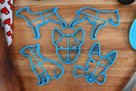 Bull Terrier Cookie Cutters - Bull Terrier Stack, Bull Terrier Outline, Bull Terrier Cute, Bull Terrier Bone - Bull Terrier Gift