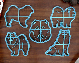 Chow Chow Cutters - Chow Chow Outline, Chow Chow Stack, Chow Chow Face, Chow Chow Standing - ChowChow Gift