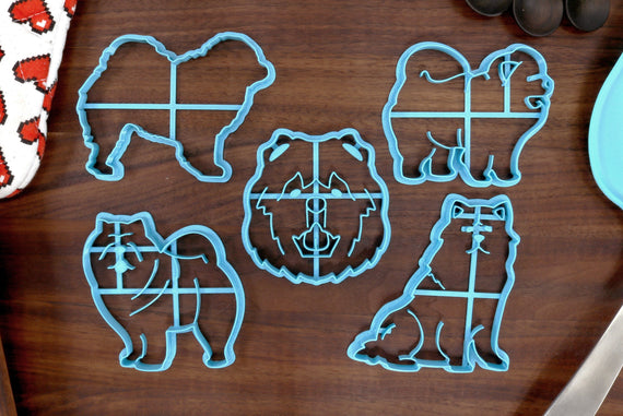 Chow Chow Cutters - Chow Chow Outline, Chow Chow Stack, Chow Chow Face, Chow Chow Standing - ChowChow Gift