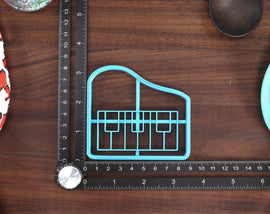 Rock n Roll Cookie Cutters - Boombox, Electronic Piano, Hand Horns, Vinyl Record, Microphone - Musician Gift