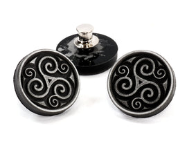 Triskelion Pin - Celtic Gift, Trinity Knot, Triple Spiral, Death and Rebirth - Celtic Gift Idea SPN1