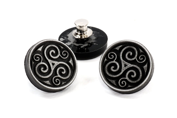 Triskelion Pin - Celtic Gift, Trinity Knot, Triple Spiral, Death and Rebirth - Celtic Gift Idea SPN1