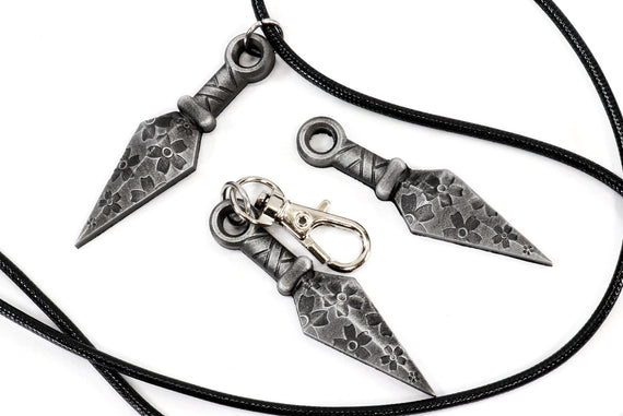 Ninja Item Sakura Kunai Keychain - Ninja Kunai, Ninja Shuriken - Ninja Gift Idea, Ninja Party KY1