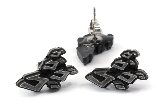 Menace Symbol Earrings - GoGoGo Meme Earrings - Anime Gift for Anime Fans - Kawaii Gift Idea SPN1