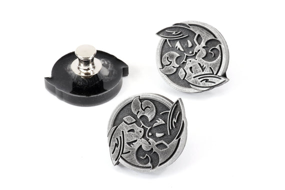 Carbuncle Final Fantasy Yin & Yang Pin - Carbuncle Yin Yang Metal, Final Fantasy Cosplay | SPN1