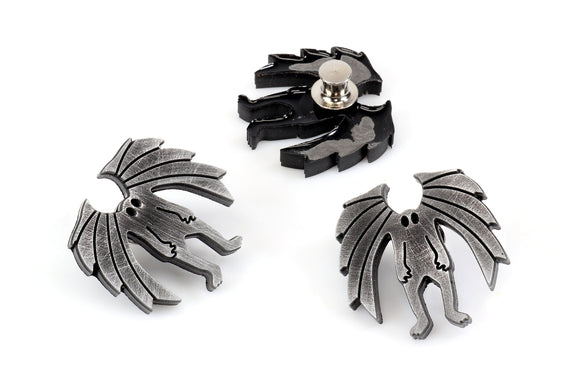 Mothman Pin, Cryptid Pin - Mothman Gift, Mothman Lover, Mothman Wings, Cryptid Pin - SPN1