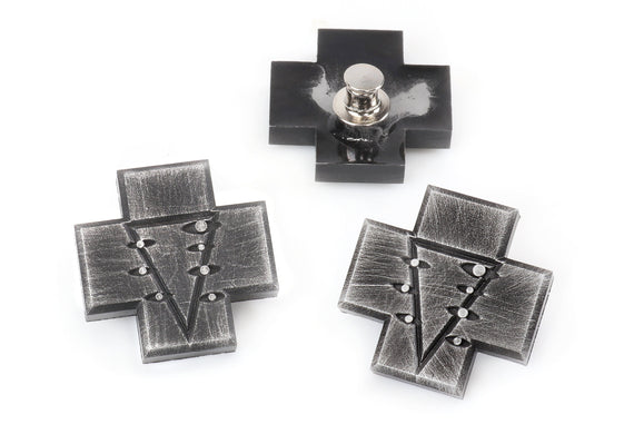 Eyes of the Pinned God Pin - Lilith Angel Pin, Mecha Anime Pin, Angel Mask, Biblically Accurate Angels - SPN1