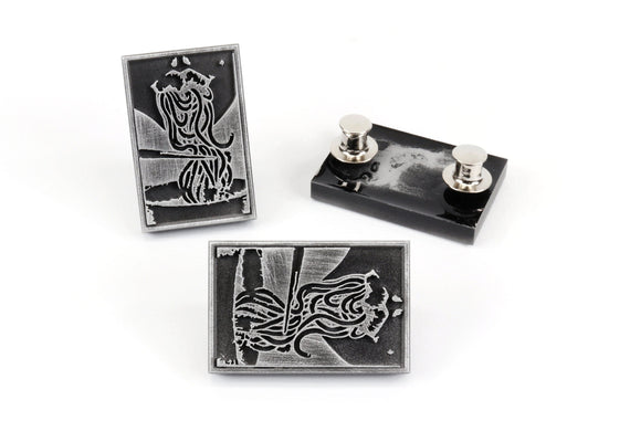 Girl Eating Noodles - Bowl of Noodles Night City - Anime Merch Pins / Badges - Anime Aesthetics | SPN1