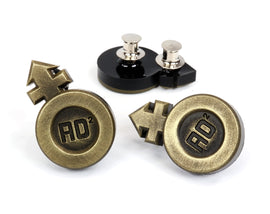 Brisket Symbol Pin - Brass Golden Pins - Brisket Cosplay - Androgyne Symbol KY1