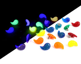 Zelda Secret Stones Pin & Back Button - Glow in the Dark Sage Tears - Tears of The Kingdom Zonai Artifacts Crystal Pins | SNP1