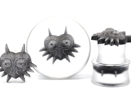 Majora's Mask Gauges 3-35mm sizes / Zelda Ear Gauge Plugs Legend of Zelda -Double Flare Resin Gauges-