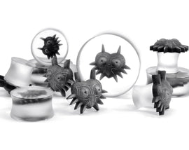 Majora's Mask Gauges 3-35mm sizes / Zelda Ear Gauge Plugs Legend of Zelda -Double Flare Resin Gauges-