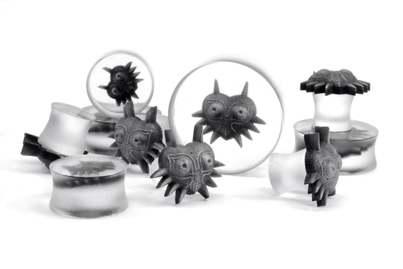 Majora's Mask Gauges 3-35mm sizes / Zelda Ear Gauge Plugs Legend of Zelda -Double Flare Resin Gauges-
