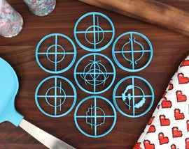 Elder Circle Cookie Cutters - Great Runes - Godrick's, Malenia's, Mohg's, Margott's, Redahn's, Rennala's, Rykard's - Rune - Champion of Ash