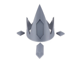Frozen Monarch's Crown DIY Cosplay Prop Kit - Magical Artifact Headwear - Wish-Granting Royal Crown Cosplay - Ancient Jeweled Head Piece