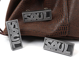 Soul Evans S O U L Pin - Death Meister Academy - Soul Headband Pins - Meister Cosplay - Deaths Weapon Bandana SOUL - Weapon Meister | SPN1