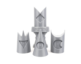 Cult Lamb Crown DIY Cosplay Prop Kits - Lamb's Crown Hat - Cult Lamb's Upgrades - Bishop Crown Kit - Yellow, Blue, Green, Purple Bishops