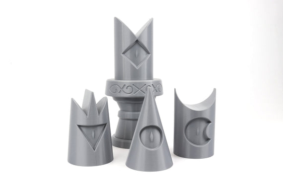 Cult Lamb Crown DIY Cosplay Prop Kits - Lamb's Crown Hat - Cult Lamb's Upgrades - Bishop Crown Kit - Yellow, Blue, Green, Purple Bishops