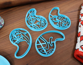 Tears of The Kingdom Cookie Cutters - Stone of Darkness, Fire, Light, Spirit, Lightning, Time, Water, Wind - Secret Stones / Zelda Baking