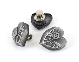 Lead Excorcist Mask Pin - Angel Exorcist Mask- Hell Born Killer Mask - Exterminator Mask- Angelic Weapon SPN1