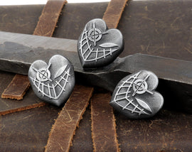 Lead Excorcist Mask Pin - Angel Exorcist Mask- Hell Born Killer Mask - Exterminator Mask- Angelic Weapon SPN1