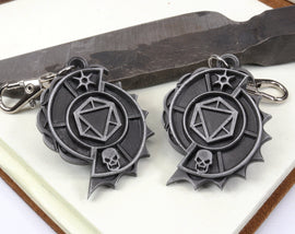 Death Saving Counter Keychain - Death Save Item Counter - Souls-like Game - Downed Character Revival - Full-Turn Roll Proficiency Bonus| KY1