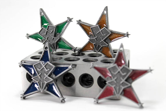 Kingdom Hearts Wayfinder Glow in the Dark - Aged Metal Keychain/Necklace Kingdom Hearts 3 Gift Aqua, Terra, Ventus - LootCaveCo