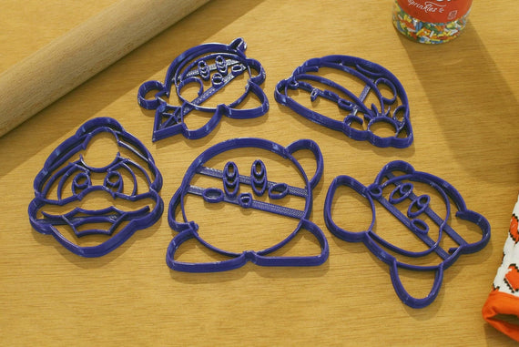 Kirby Star Allies Cookie Cutters- Waddle Dee, King DeDeDe, Sleepy Kirby - LootCaveCo
