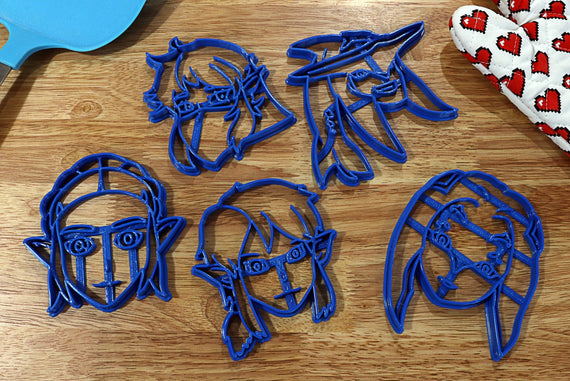 Legend of Zelda Cookie Cutters - Link, Mipha, Sidon, Zelda, Gerudo Link - Breath of the Wild / Nintendo Gift - LootCaveCo