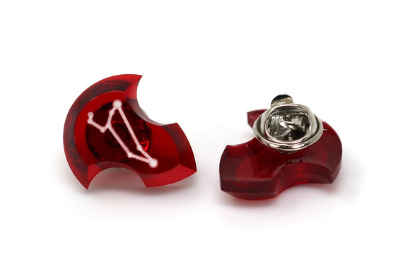 Leo Constellation Stone Pin - FFXIV Fandaniel Ascian Crystal Pin - LootCaveCo