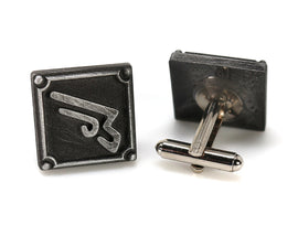 Machinist FFXIV Job Cufflinks - MCH Metal Resin, Final Fantasy 14 FF14 Soul Crystal - LootCaveCo