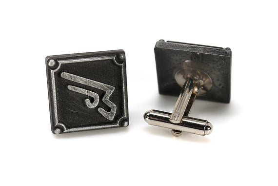 Machinist FFXIV Job Cufflinks - MCH Metal Resin, Final Fantasy 14 FF14 Soul Crystal - LootCaveCo